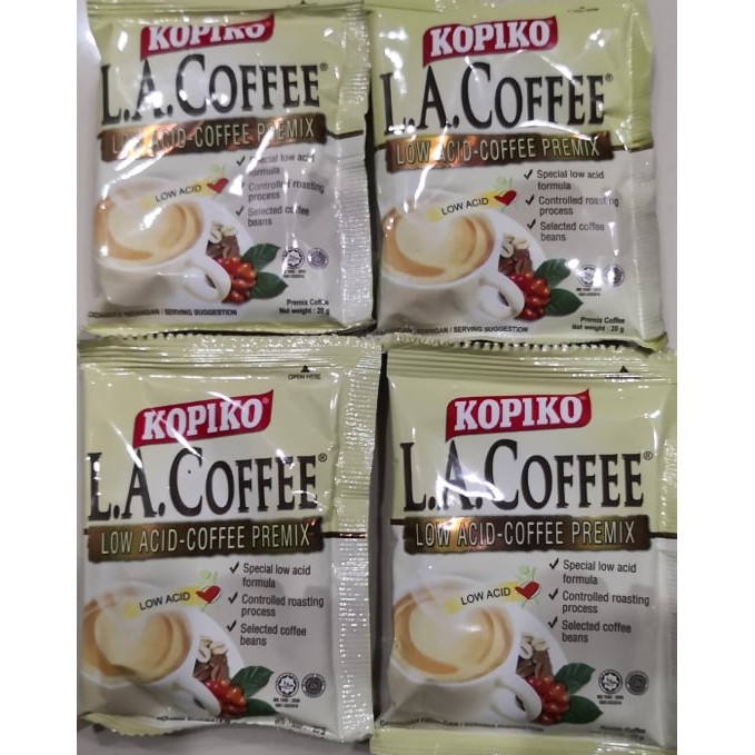 Kopiko L.A. 3in1 Instant Coffee Low Acid Coffee Premix ( Kopi Segera