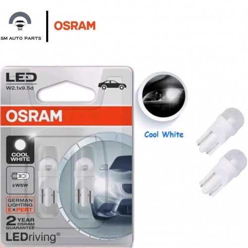 2780CW Original Osram T10 W5W Cool White LED Bulb 4090 6000K 12V