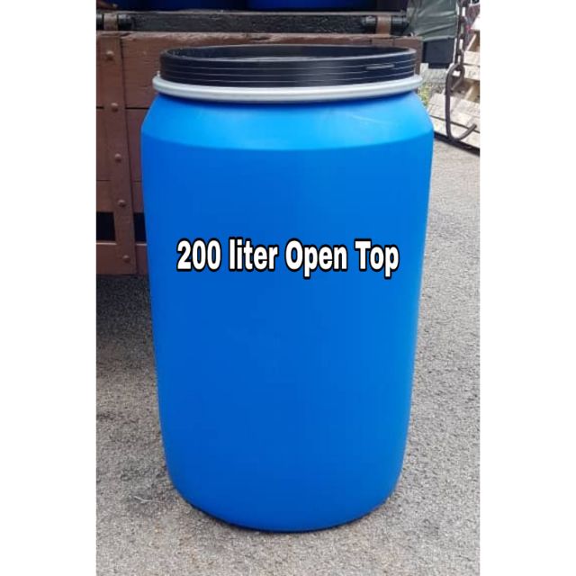 Drum 200 liter open top (bekas letak makanan) | Shopee Malaysia