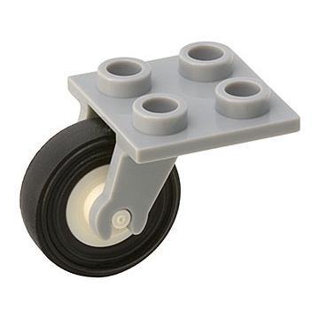 LEGO Parts Plates 4211351 Wheel Fork 2x2 Complete With White Wheel Black Tire Shopee Malaysia
