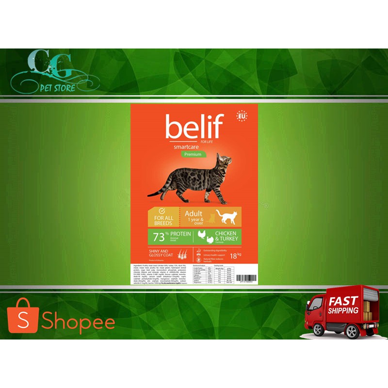 Belif / Benefeed Feline Chicken & Turkey (Cat Food) 1KG Repack Shopee