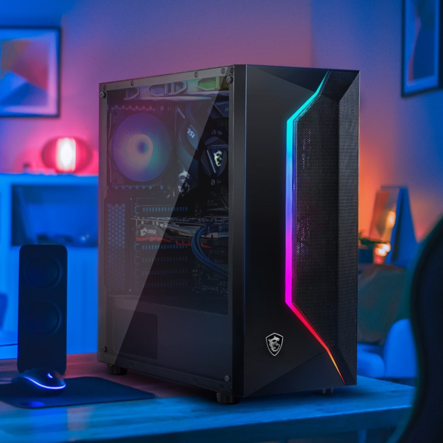 Msi MAG VAMPIRIC 100L TEMPERED GLASS PC CASE GAMING CHASSIS | Shopee ...