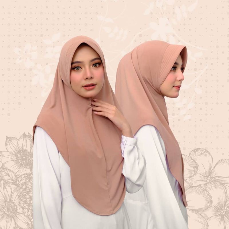 Jilbab Hijab Hijab Bergo Khimar Instant Daily Syari Pet Jersey Penguin Antem Latest Shopee