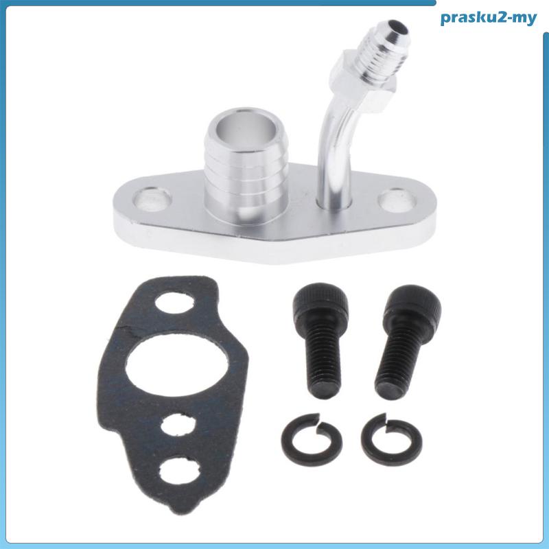 thumbnail image 2 of 4AN Oil Feed Flange Adapter Kit With Restrictor For T3/T4 Turbochargers 2 of 12