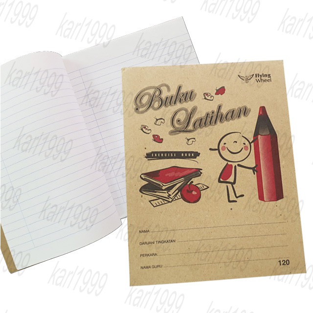 Buku Latihan Garisan Biasa – Kulit Kraft, Murid Sekolah | Craft Cover ...