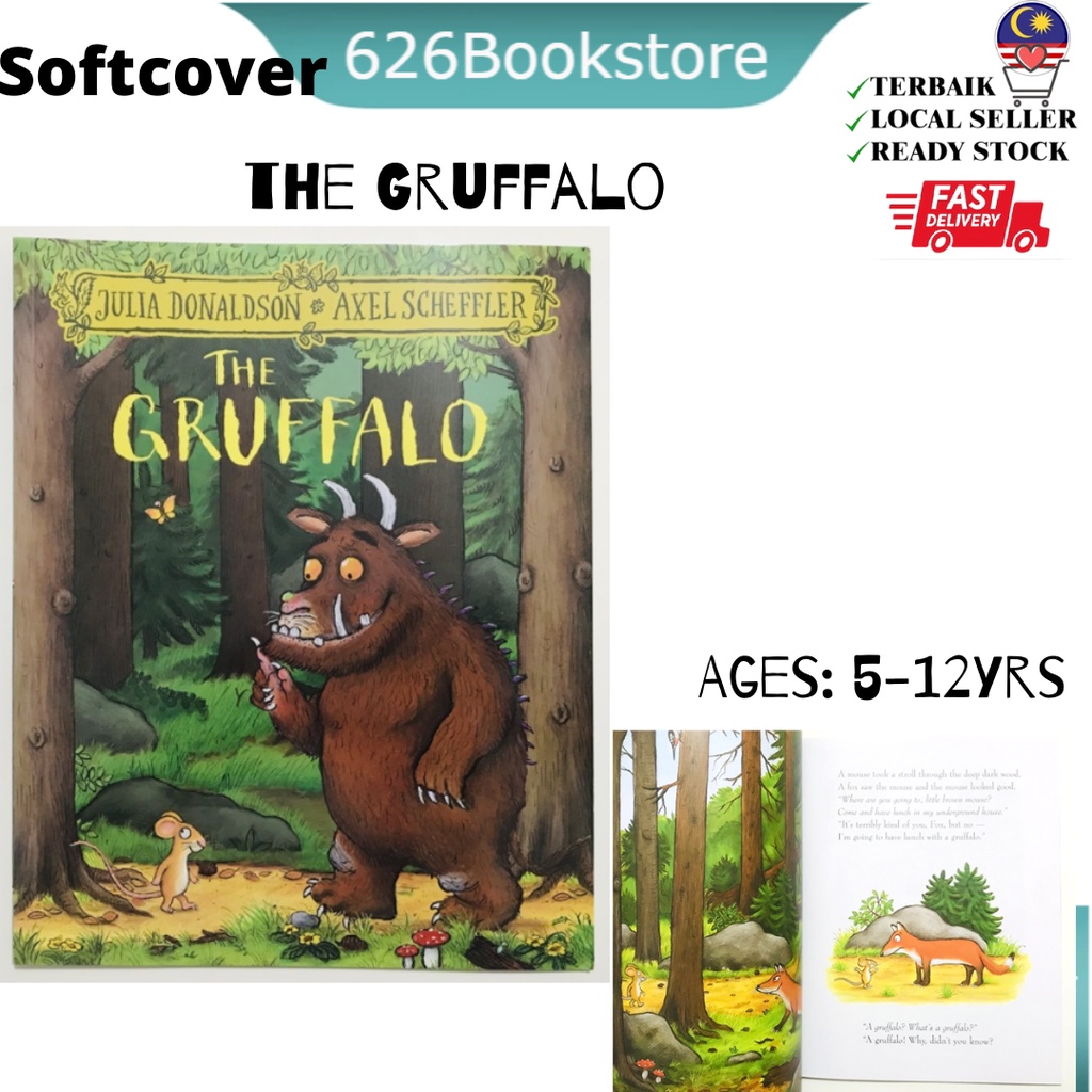 [626Book] The Gruffalo Softcover book A4 Size Bedtime Goodnight ...