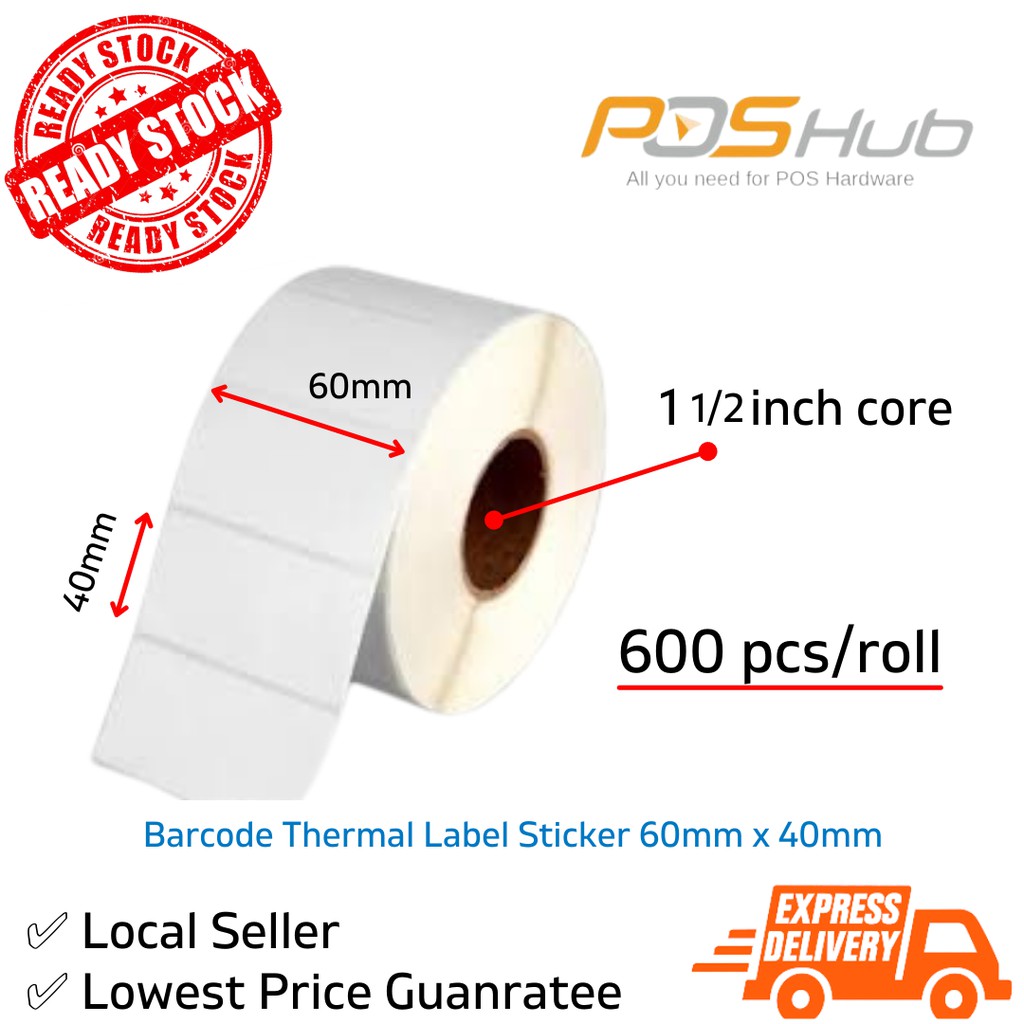 Thermal Paper Barcode Label Sticker Price Label Product Label Sticker