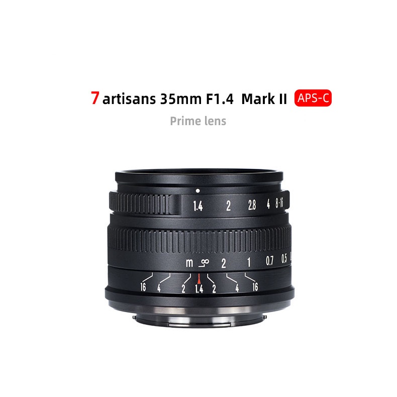 7artisans 35mm F1.4 mark II apsc prime lens for Sony E mount A7/Fuji