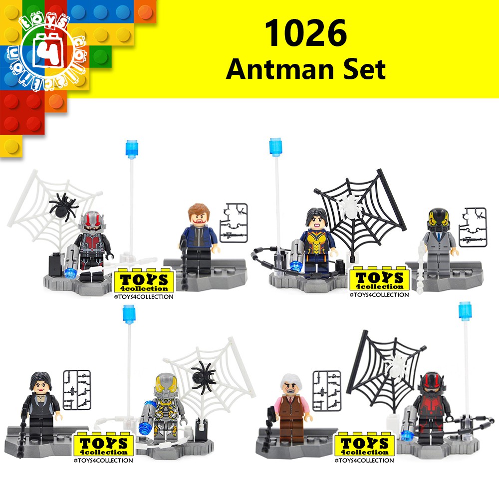 Antman and the Wasp Superhero Minifigures Block Compatible Building ...