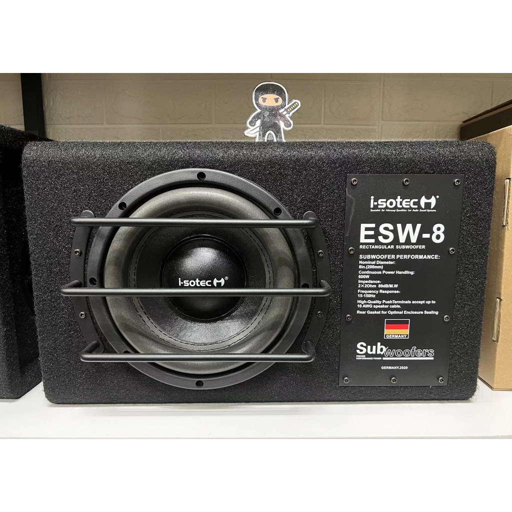 I-SOTEC ESW-8 CAR RECTANGULAR SUBWOOFER (READY STOCK) Subwoofer Kereta ...