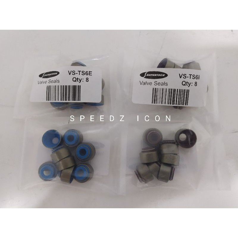 Supertech Valve Seal Seals Mitsubishi 4G63 EVO 123 456 789 VR4 (16PCS