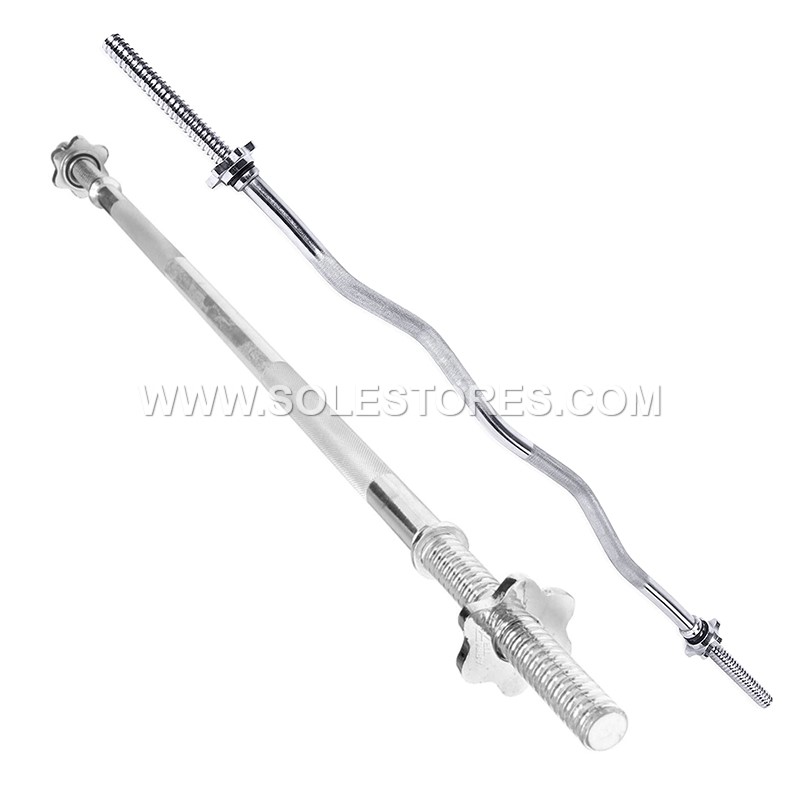 1.2m Straight Dumbbell Curve Barbell Dumbbell Bar Diameter 2.5cm Home