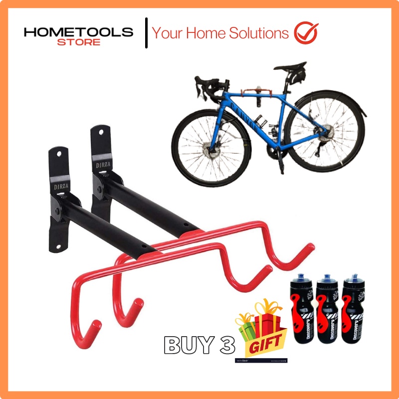 Bicycle Stand Wall Mount Rack Hanger RAK BASIKAL Cycling Bike Storage ...