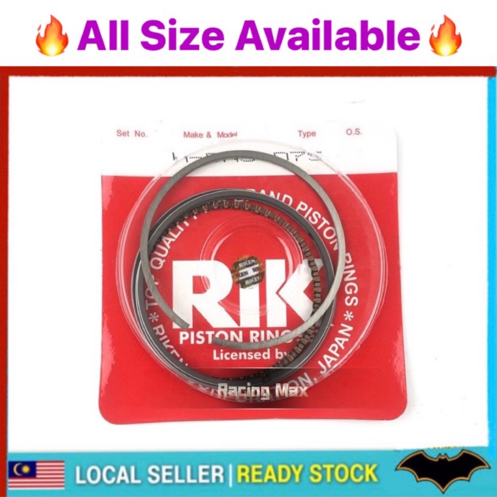 HONDA EX5 PISTON RING SET RIK EX5 HP POWER EX5 DREAM WAVE WAVE100 EX5