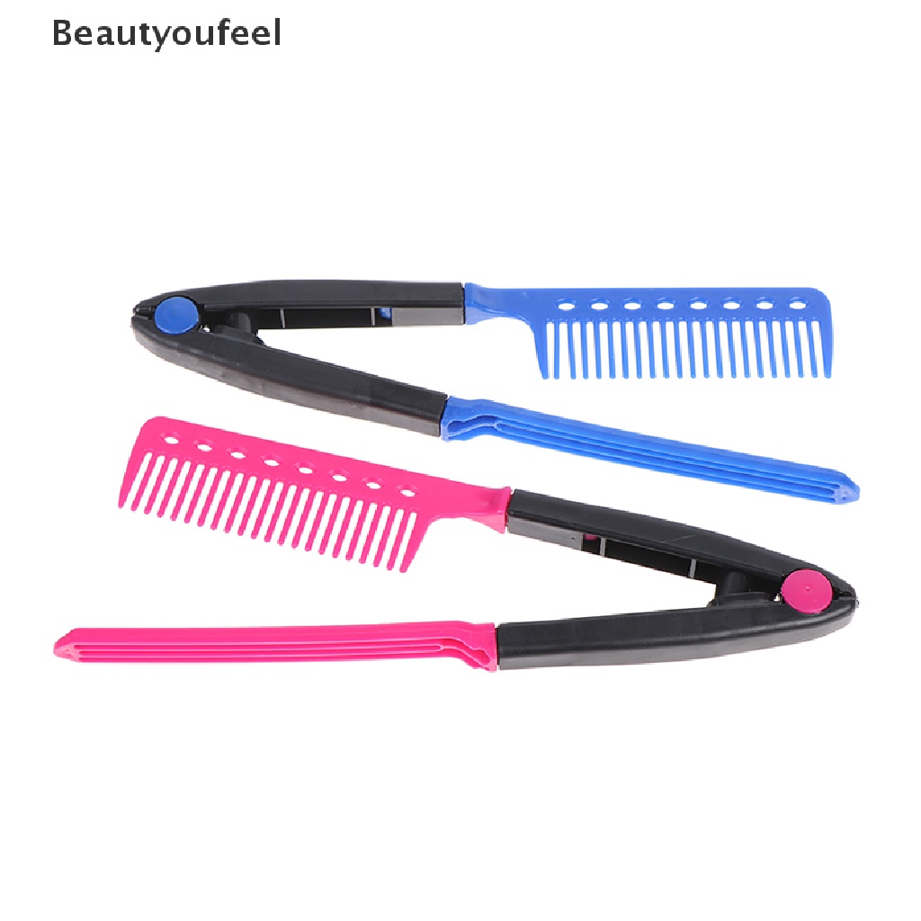 [Beautyoufeel] 1X Straight Hair Comb Brush Tool For Dry Iron Hair Curl ...