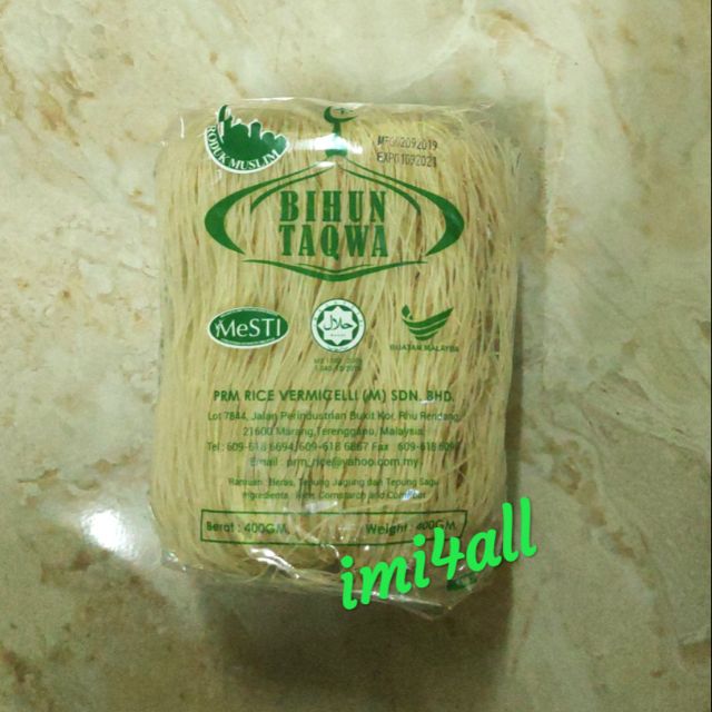 BIHUN TAQWA RICE VERMICELLI (400 GRAM) | Shopee Malaysia