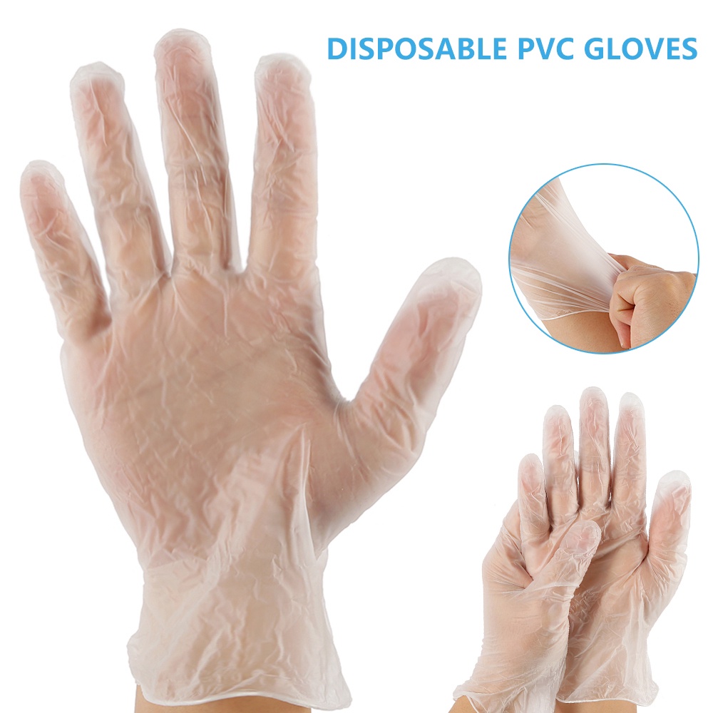 🔥Ready Stock🔥10pcs Powder Free Disposable Food Grade Examination Vinyl
