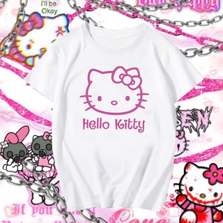 Japanese sweet loose Kawaii cute Hello Kitty blouse long-sleeved T-shirt  women