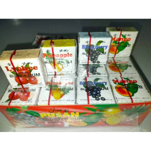 Pusan assorted bubble gum 48pcs(Ready Stock) | Shopee Malaysia