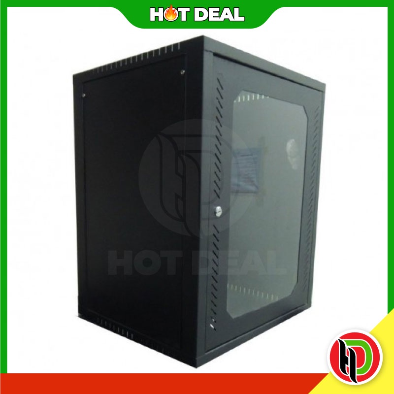 9U Perspex 467x600x500mm floor Server rack with roller and Back Cover ...