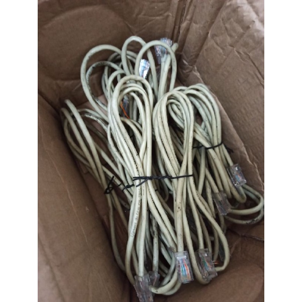 Used cat5e internet data cable , lan cable , network cable , RJ45 ...