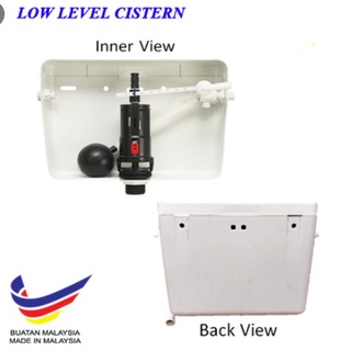 PVC Low Level Toilet Cistern / Tangki Tandas Duduk (Vinyl/Techplas ...