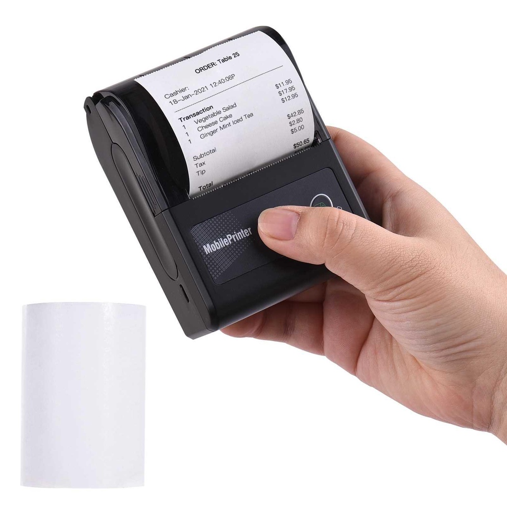 Wireless BT Thermal Bill Receipt Printer Mini Mobile POS Printer ...