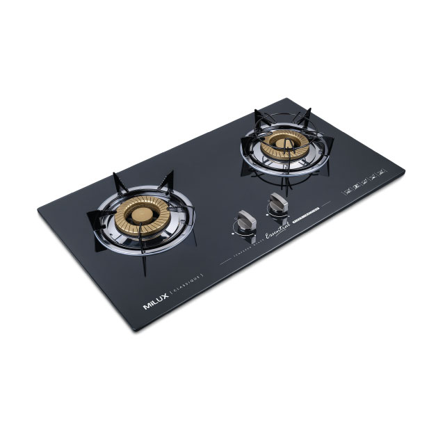 Milux 2 Burner Glass Hob Gas Cooker (4.8KW) MGH-233 | Shopee Malaysia