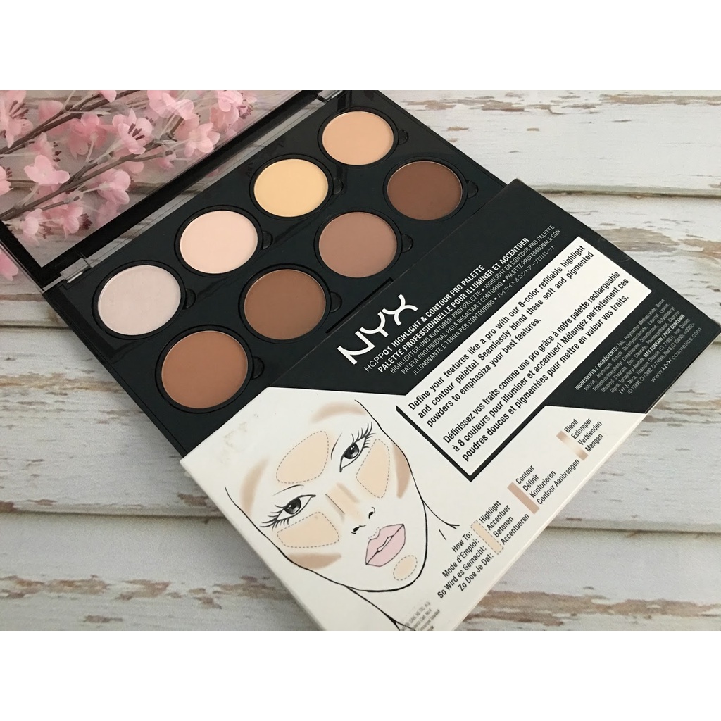 Original NYX Professional Makeup Contouring Kit, Highlight and Contour