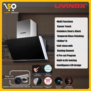 LIVINOX COOKER HOOD LCH-LAZULI-90SS (1800m3/h)