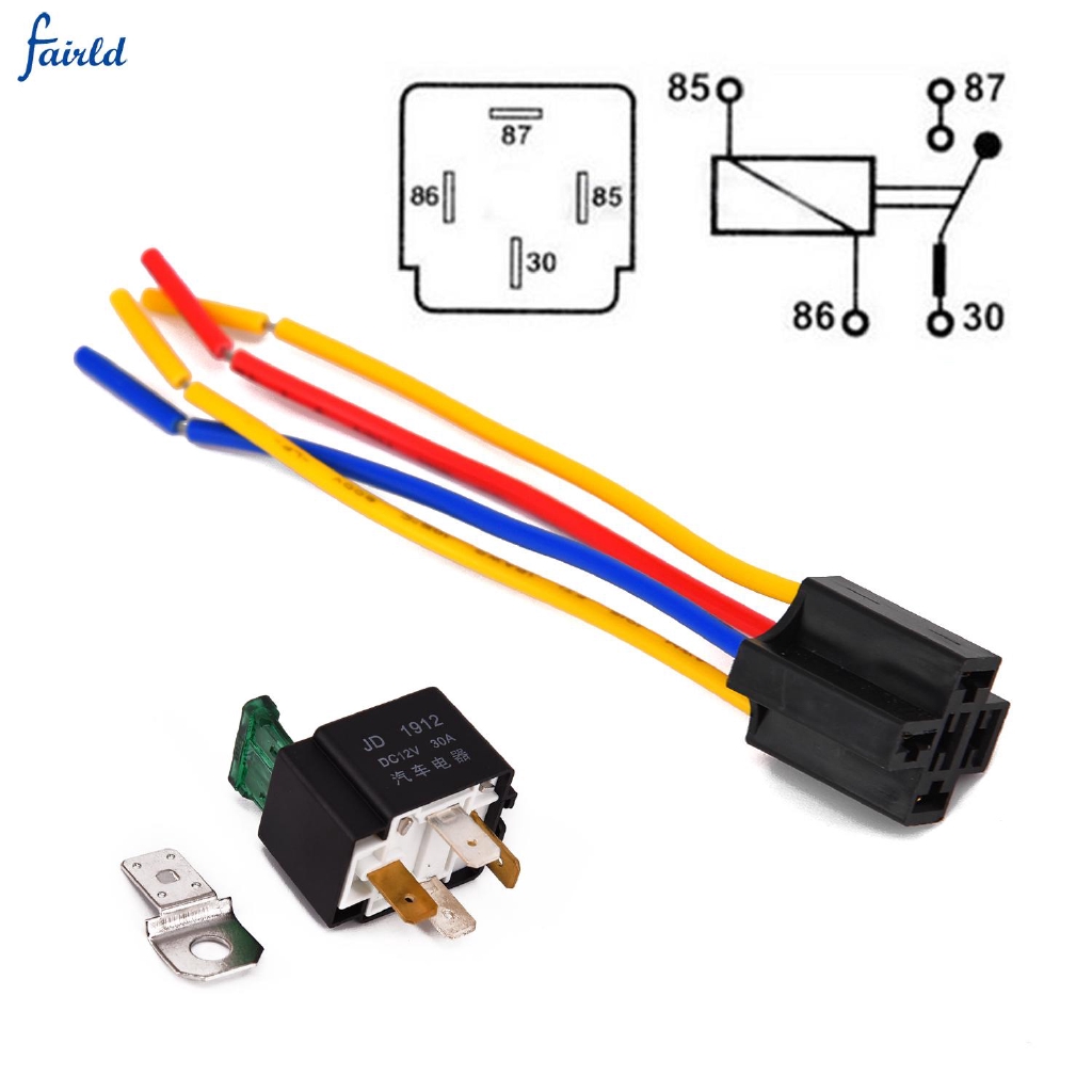 Reliable Car Truck Pre-wired With Socket Base/Wires/Fuse Auto 12V 4 Pin ...
