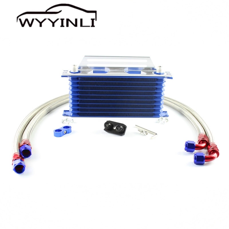 AN10 10 Rows TRUST Oil Cooler Kit with Bracket Suitable for BMW 3