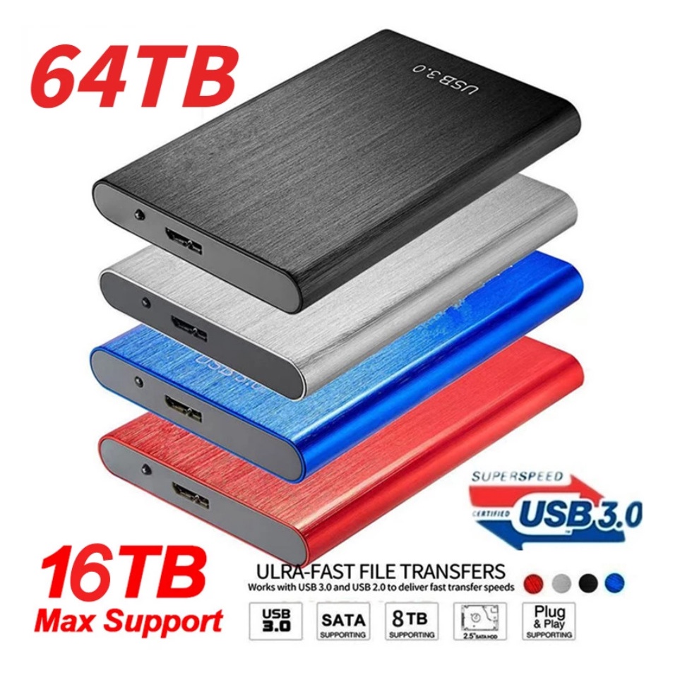 USB 3.0 High Speed Solid State Mobile External SSD Hard Drive Disk 2TB