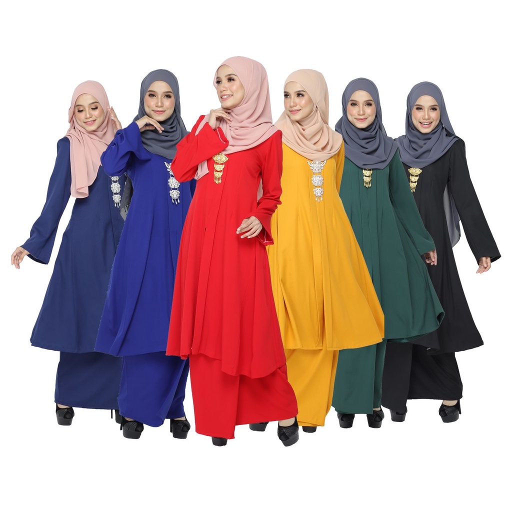 Baju Kebaya Labuh Saloma Basic | Shopee Malaysia