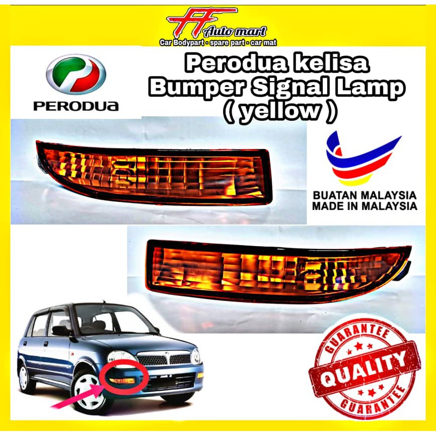 Perodua Kelisa 2003 Signal Bumper Lamp (YELLOW) Signal Lamp GOOD QUALITY Shopee Malaysia