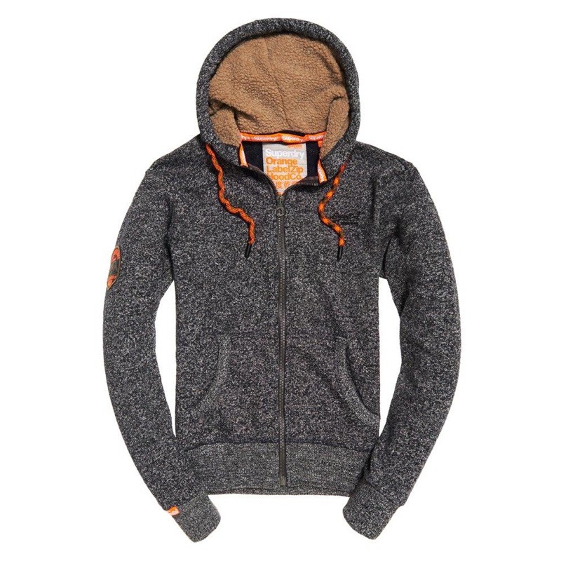 superdry orange label mountain zip hoodie size XL Shopee Malaysia