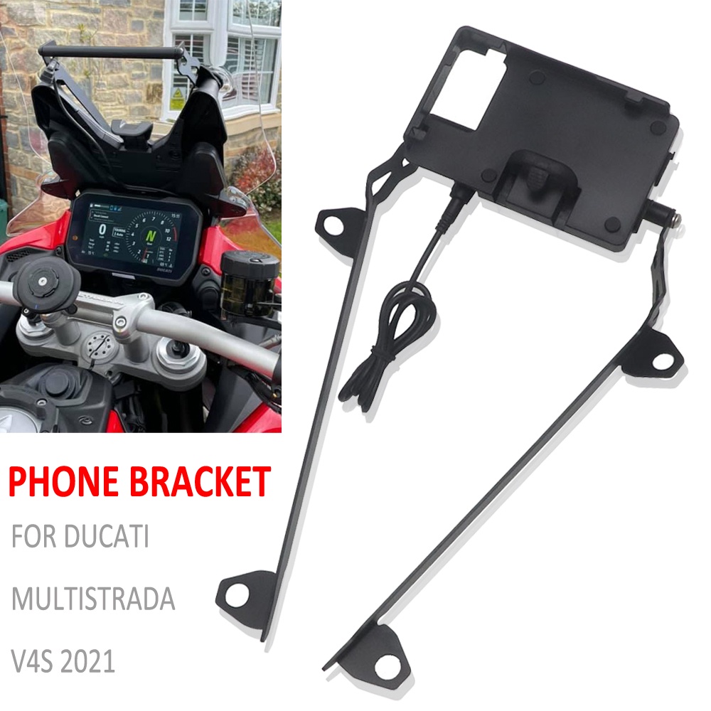 For DUCATI MULTISTRADA V4 S V4S 2021+ Motorcycle Mobile Phone GPS Mount