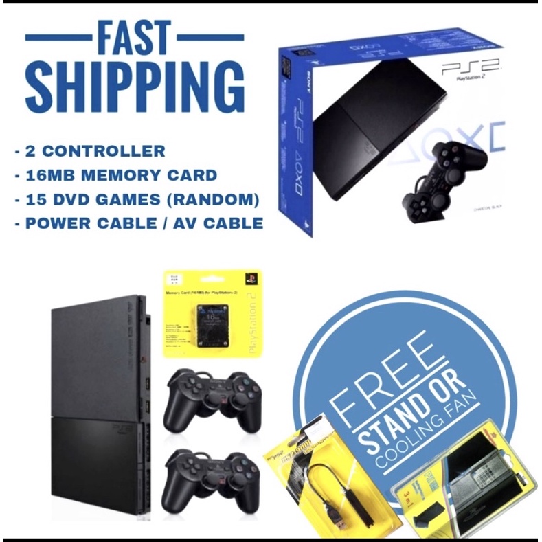 PS2 SLIM 9000 SET (REFURBISHED) WITH GAME | Shopee Malaysia