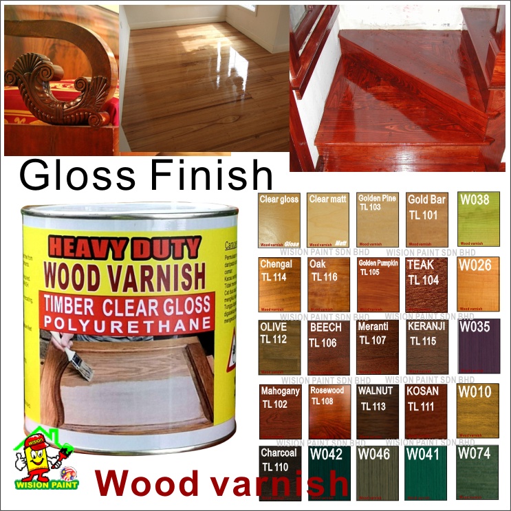 1L ( HEAVY DUTY BRAND ) TIMBER Varnish ( Gloss ) Quality Polyurethane