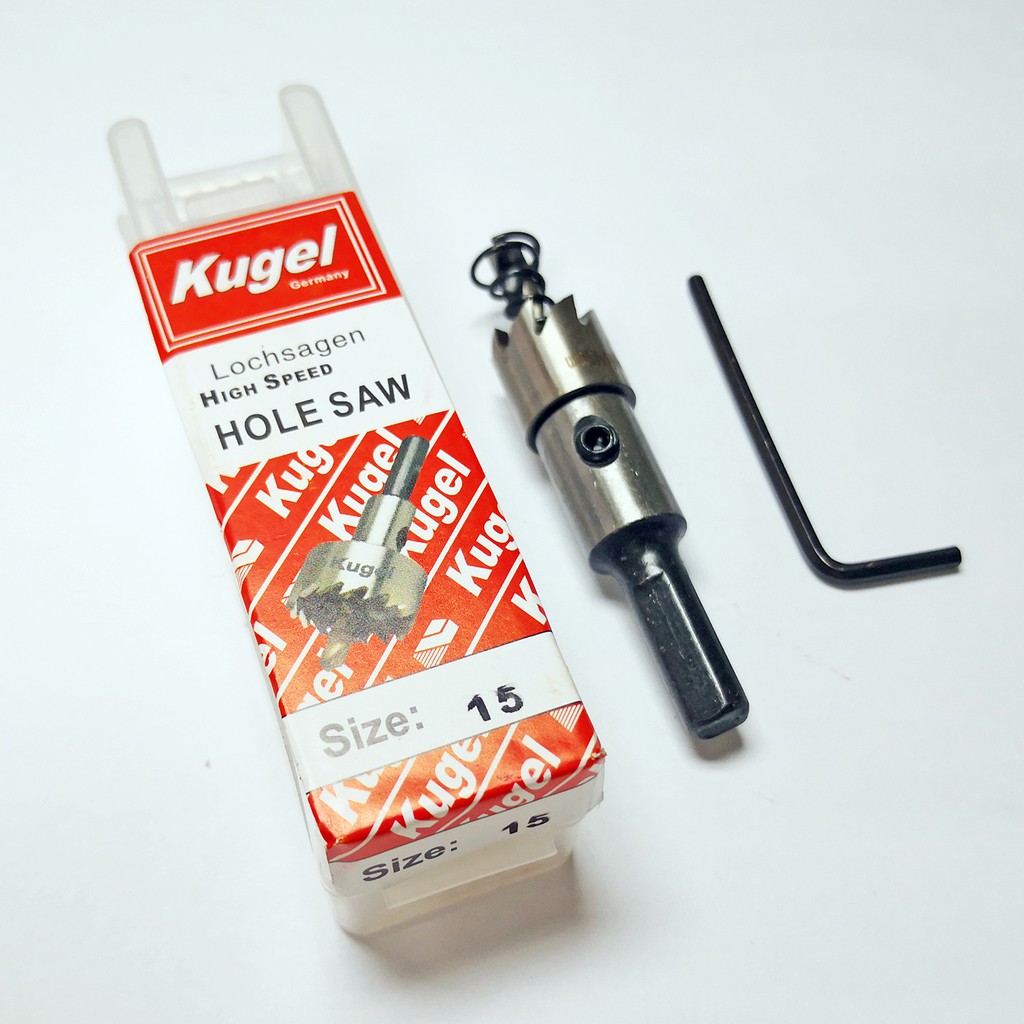 KUGEL HIGH SPEED STEEL HOLE SAW / HOLE MAKER / DRILL BIT (15mm) (16mm ...