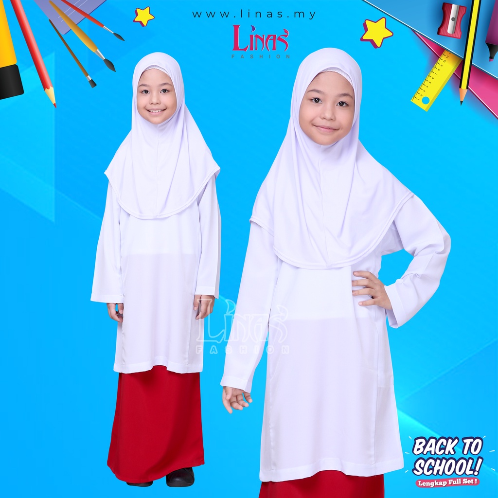 LINAS FASHION | KAIN SEKOLAH MERAH LICIN | UNIFORM SEKOLAH | SERAGAM ...