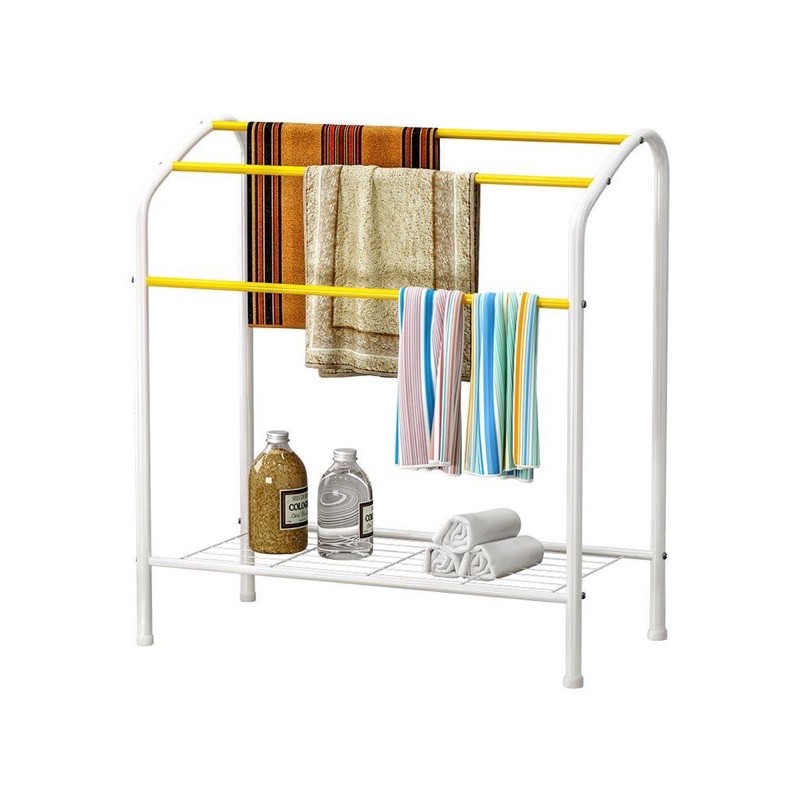 2 Tiers Towels Drying Rack/Kids Towel Rack in Yellow/Tower hanger | Shopee  Malaysia