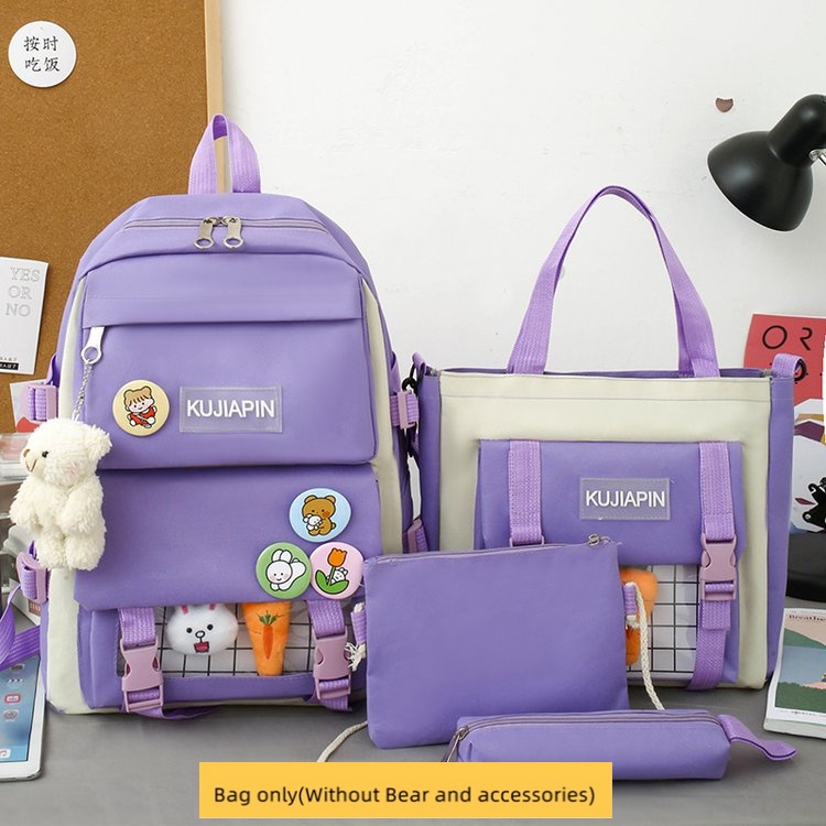 Korean Style Backpack School Bag Beg Sekolah Casual Bag Beg Sekolah ...