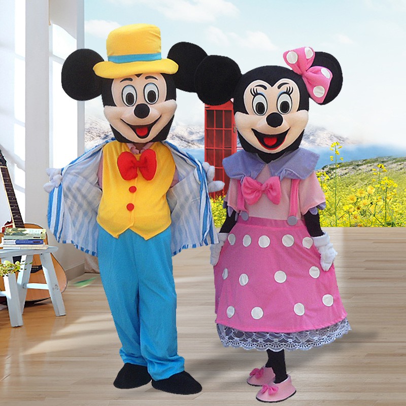 NAVY MICKEY MINNIE MASCOT COSTUME MASKOT KOSTUM | Shopee Malaysia