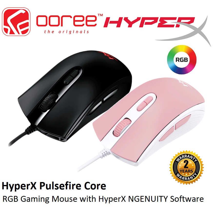 HYPERX HYPERX PULSEFIRE CORE WIRED RGB GAMING MOUSE WITH HYPERX