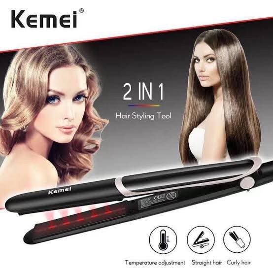 Kemei KM2219 Infrared Hair Straightener Curler 2219 Shopee Malaysia