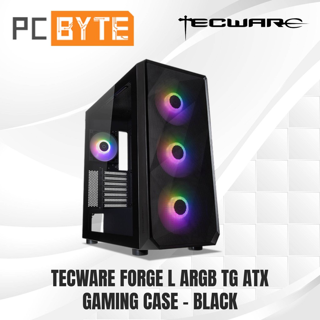 Tecware Forge L Argb Tg Atx Gaming Case - Black 