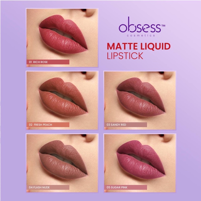 New Obsess Cosmetics Matte Liquid Lipstick Shopee Malaysia