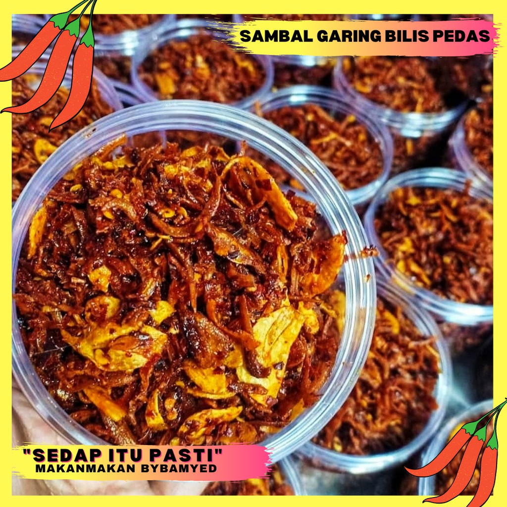 Sambal Garing Bilis Pedas Berapi Homemade Rangup Tidak Manis Pedas