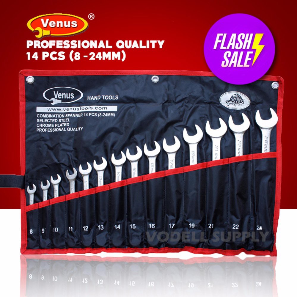 Venus Combination Wrench Spanner Set 8-24mm (14 PCS) | Shopee Malaysia